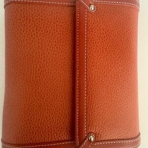 Vintage 2003 Franklin Covey Berkeley Trifold Leather Organizer Binder -Ginger